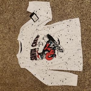 NEW Santa snowboarding shirt
